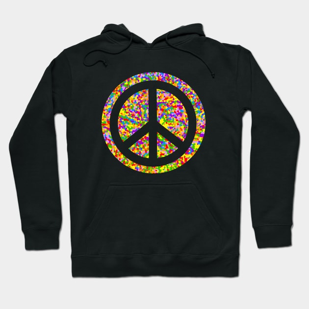 Peace Sign Rainbow Hoodie by SartorisArt1